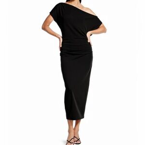 Gibson Latimer NWT!!!Black One-Shoulder Dress Medium